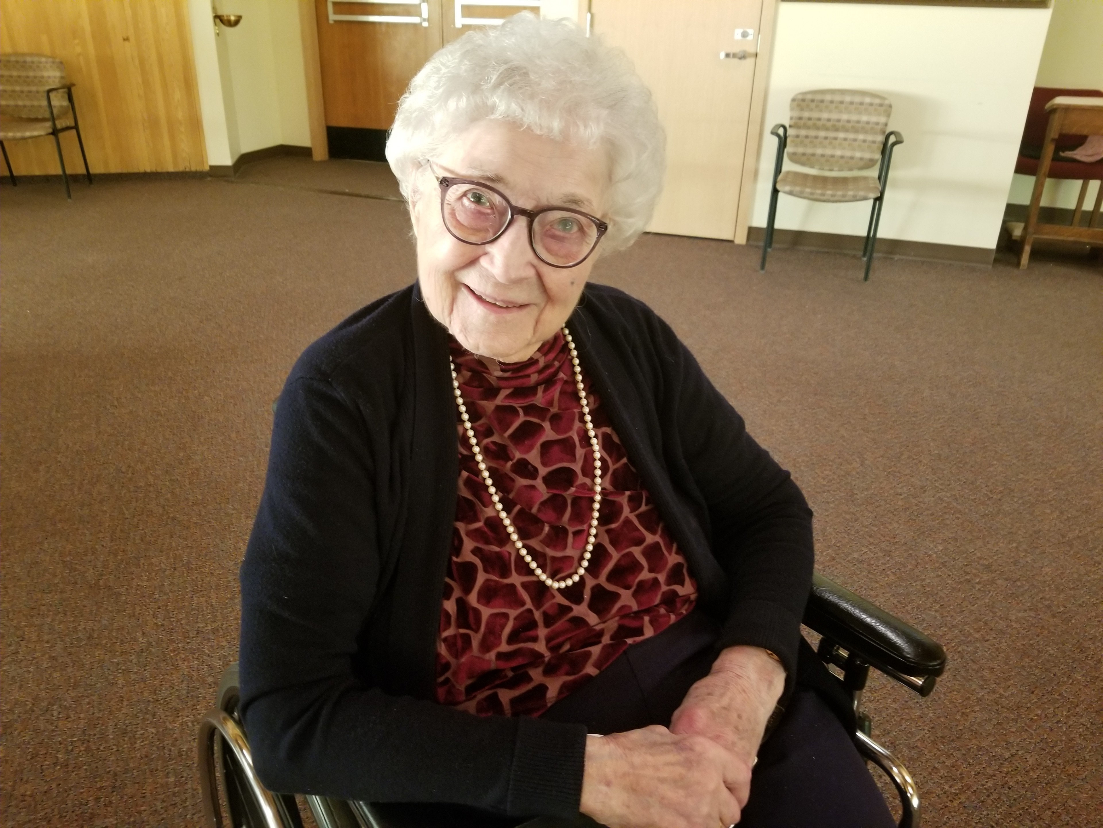 Blanche Gau at Covenant's Youville Home in St. Albert, Alberta 